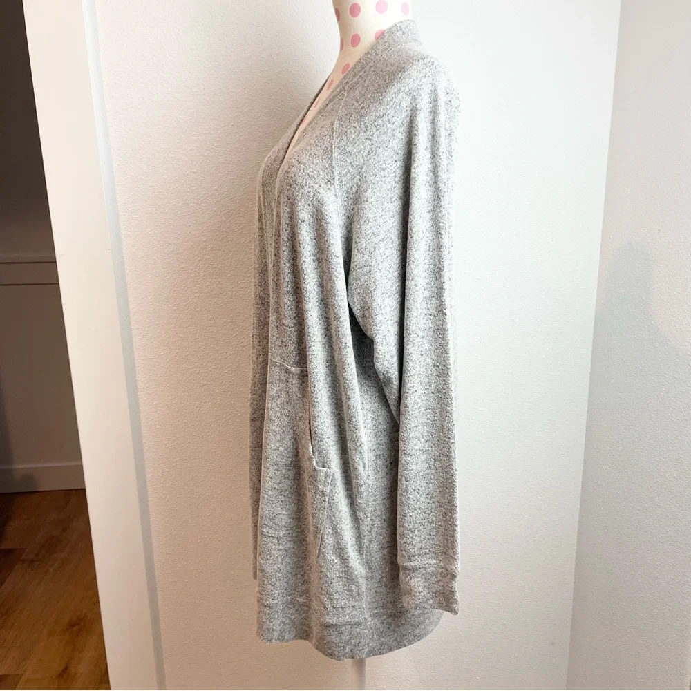 BP Nordstrom Open Front Gray Cardigan With Pockets Small
